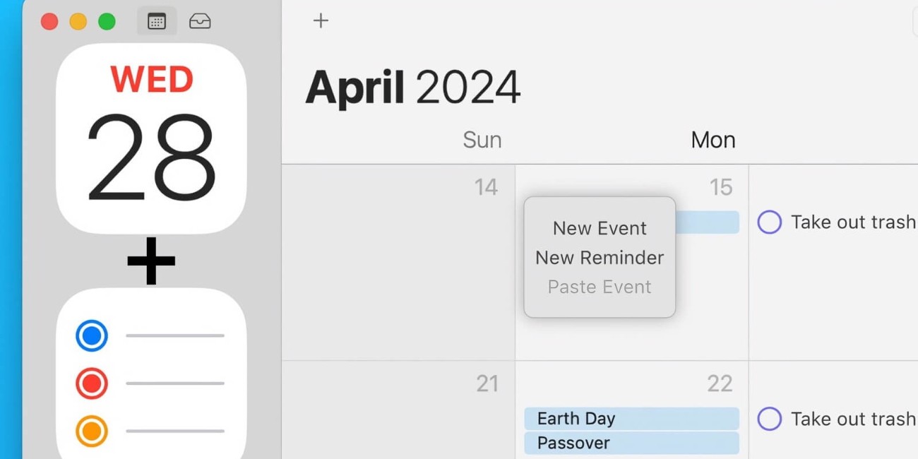 iOS 18 deve trazer uma maior integração entre os apps Calendário e Lembretes